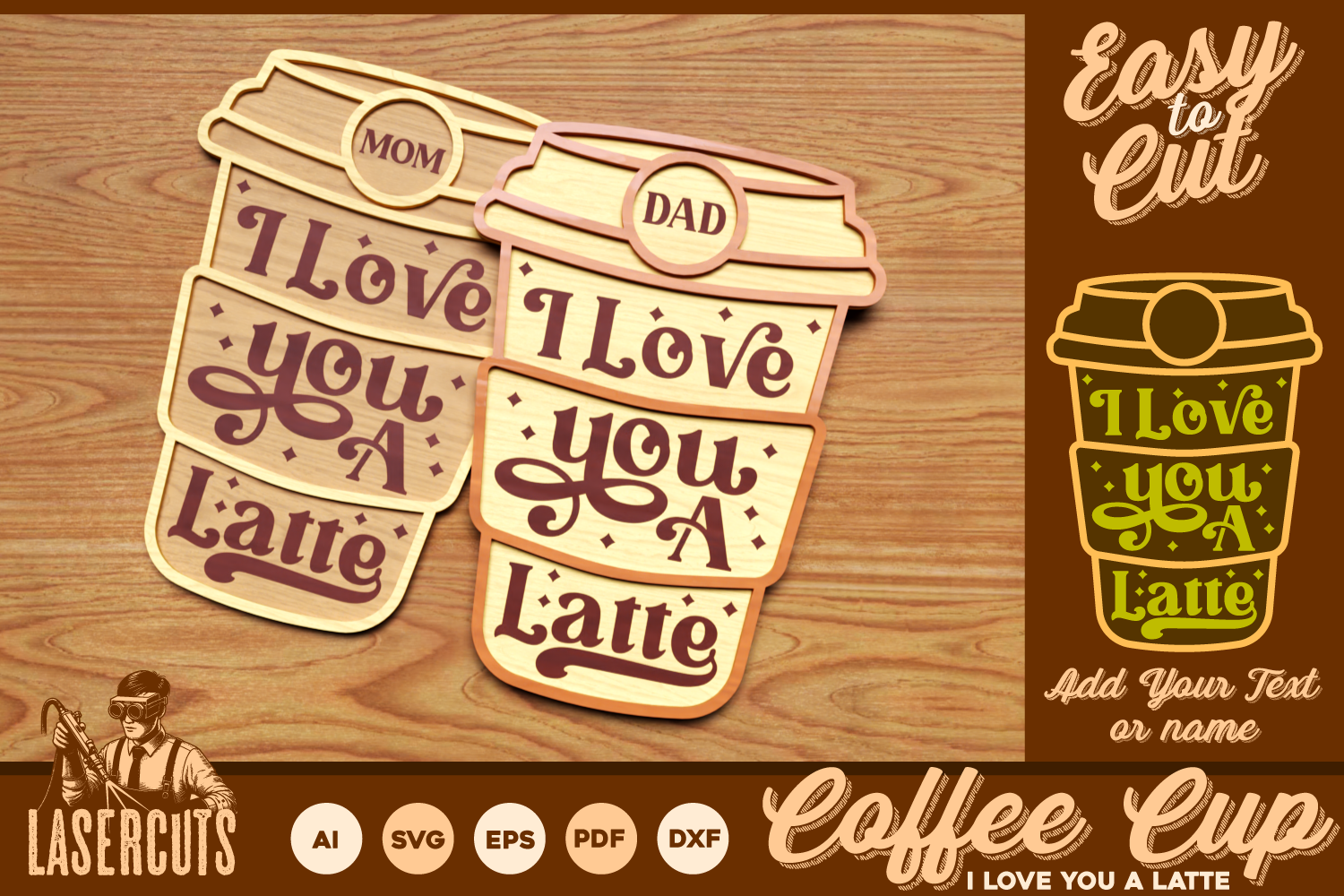coffee cup svg I love you a latte